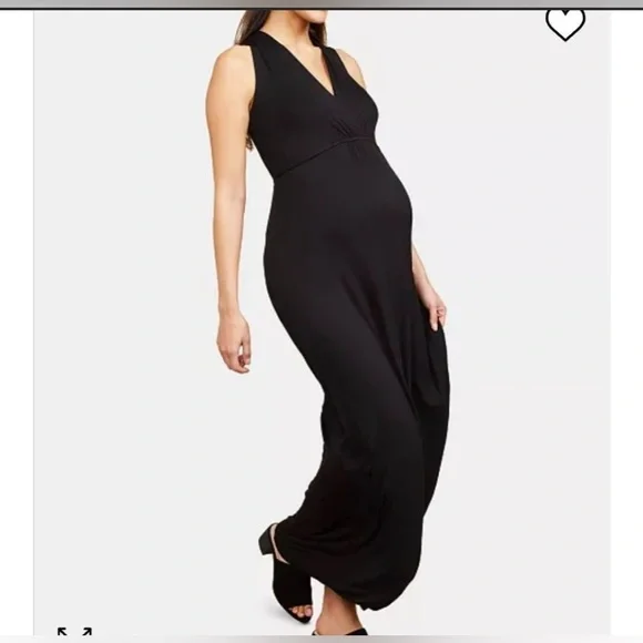 Motherhood Maternity | Dresses | Motherhood Maternity Maxi Dress Black |  Poshmark
